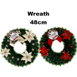 Tinsel Christmas Wreath - 48cm